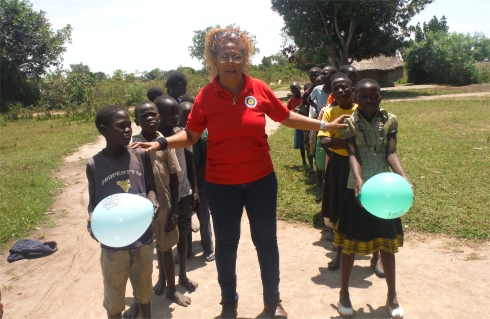 Lisa in Bugerie Uganda Africa