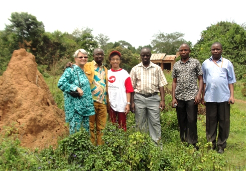 Jenny, Pastor Abraham Kisembo and team on Hope Estate