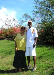 Brother Graham from Dr Creflo Dollar's World Changers Ministry visits Barbados with Evangelist Betty  Clarke