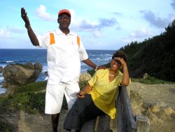 Brother Graham from Dr Creflo Dollar's World Changers Ministry visits Barbados  seen here at Bathsheba