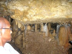 Brother Graham from Dr Creflo Dollar's World Changers Ministry visits Barbados' Harrisons cave
