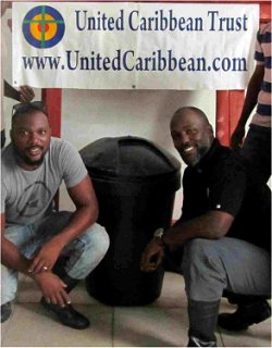 Seen here in Haiti in Les Cayes one of the worst affected areas in the country, giving out the Sawyer PointOne Water filters following hurricane Matthew.