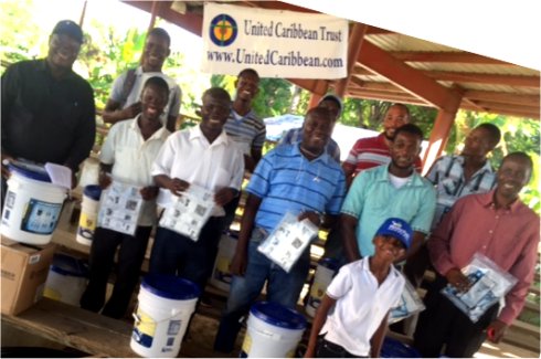 Haiti Mission trip St Marc water filter distribution to help survivors of Hurricane Matthew in Haiti with Sawyer filtered clean water as fears of an increase in cholera cases grow