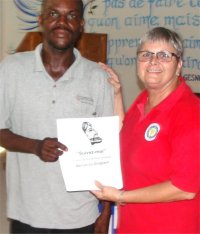 United Caribbean Trust working with Living Room Haiti Development Fund 2017 Mission trip to Montrouis helping survivors of Hurricane Matthew in Haiti