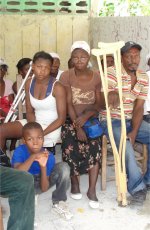 There where people of all ages some with amputees following the earthquake, many lame and blind people