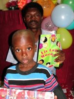 Make Jesus Smile shoeboxes distributed to Les Martinier Church of God in Haiti