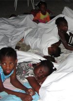 That first deadful night everyone huddled together in the yard, on the ground trying to get comfort from closeness.