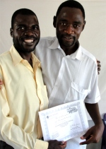 Pastor David seen with Pastor Gowokani Mangongo the Malawi KIMI teacher.