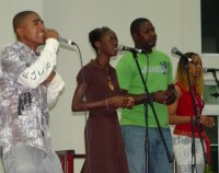 hosia, one of the nominee for new artiste of the year at Flame Awards 2006