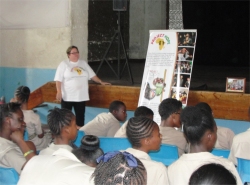 Project Hope Barbados Combermere school project sponsoring African children bringing hope to refugee street children child soldiers and abused girls