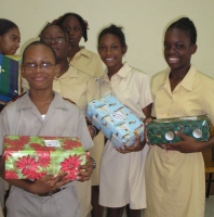 Seen here students from Harrisons College in Barbados