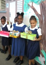 Students from Rowand Edwards school in Barbados