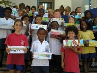 St Gabriels school  students invloved in the Make Jesus Smile Christmas project