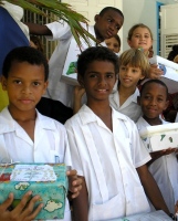 St Gabriels school  students invloved in the Make Jesus Smile Christmas project
