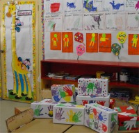Thanks to the children of Erdistan Nursery School that beautifully hand painted these shoeboxes for the children of Haiti.