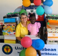 United Caribbean Trust distributed hundreds of Make Jesus Smile shoeboxes to the children of the Heart for Haiti Kindergarten school.
