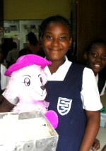 Students from Erdiston school in Barbados