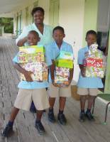 Thanks to the boys of Half Moon Fort Primary School in Barbados