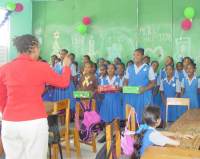 Thanks to the girls of Hindsbury Primary School Barbados