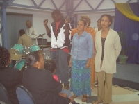 The anointing of God fell thick on these new converts, Praise God.