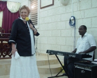 United States Pastor Sandra Moore in Barbados 