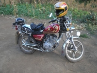 Pastor David's motor bike
