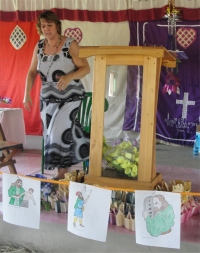 Pastor Laura during her Africa 2011 Mission Trip in Uganda