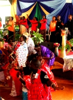 Massai at AfriCamp 2011 on the Prayer Mountain.