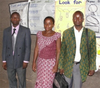 Pastor Abraham Kisembo  with Pastor Tom and his wife the Principal of the school