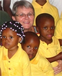 Jenny with the Hope Children's Choir