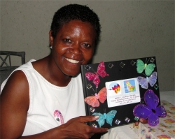 A beautiful butterfly picture album celebrating Dr's inaugural visit to Barbados.