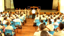 Dr. B empowered the students of Commermere School in Barbados