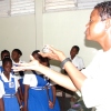 De B visits The Lodge School in Barbados