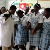Dr B visits Springer Memorial School in Barbadosl
