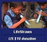 LifeStraws US $10 donation