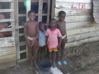 Bush Negro children in Suriname