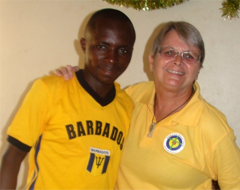 Jenny Tryhane on an Africa Mission Trip 2015 teaching Pastors seminar child evangelism and introducing the Moringa Community Project training