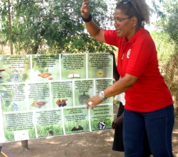 Meanwhile Lisa shared the Jesus Seed with the children of Faith Power Preparatory Nursery School 