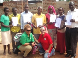 Jenny the founder of UCT was joined by Lisa Gardier, the Vice Chair of UCT, and traveled to Busia