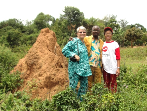 Rev Abraham Kisembo and Jenny at Hope Estate