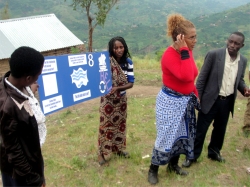 Lisa child evangelism on the mountain at Nyangrongo Full Gospel church