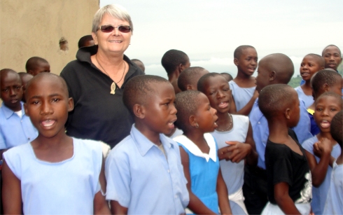 Jenny at Nyangrongo Full Gospel Pastors seminar child evangelism and Moringa Community Project training