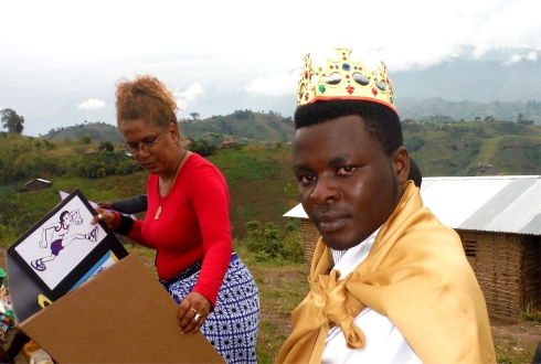 Lisa child evangelism on the mountain at Nyangrongo Full Gospel church