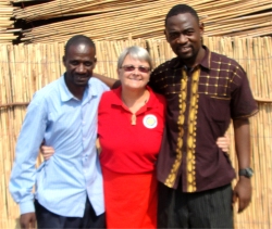 We were escorted by Bishop David Akondowi, seen right, and met Pastor William our UCT Malawi Representive. (left)