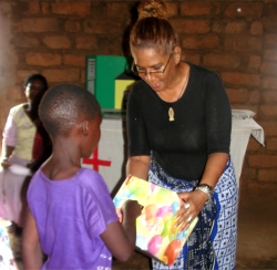 Lisa was able to share the Good News with the children.