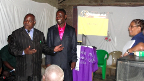 Bishop David Akondowe with Bishop Samson and Lisa in Tukuya ATBS Bishop David  is the founder of House of Freedom church Tanzania and  Africa Training Bible School empowering African pastors from Tanzania Malawi Zambia DR Congo and Uganda