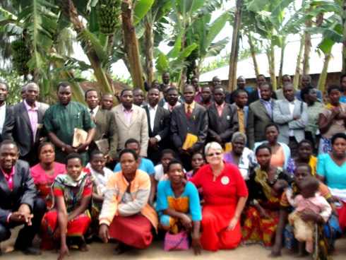 Jenny Tryhane on an Africa Mission Trip 2015 teaching Pastors seminar child evangelism and introducing the Moringa Community Project training