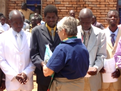 A small selection of seeds were handed out to enable the teachers to establish mature Moringa trees to build up seed stock to supply the churches and eventually the schools in the region.