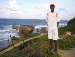 Brother Graham from Dr Creflo Dollar's World Changers Ministry visits Barbados seen here at Bathsheba