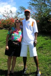 Brother Graham from Dr Creflo Dollar's World Changers Ministry visits Barbados with Jenny Tryhane co founder of United Caribbean Trust
